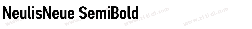 NeulisNeue SemiBold字体转换